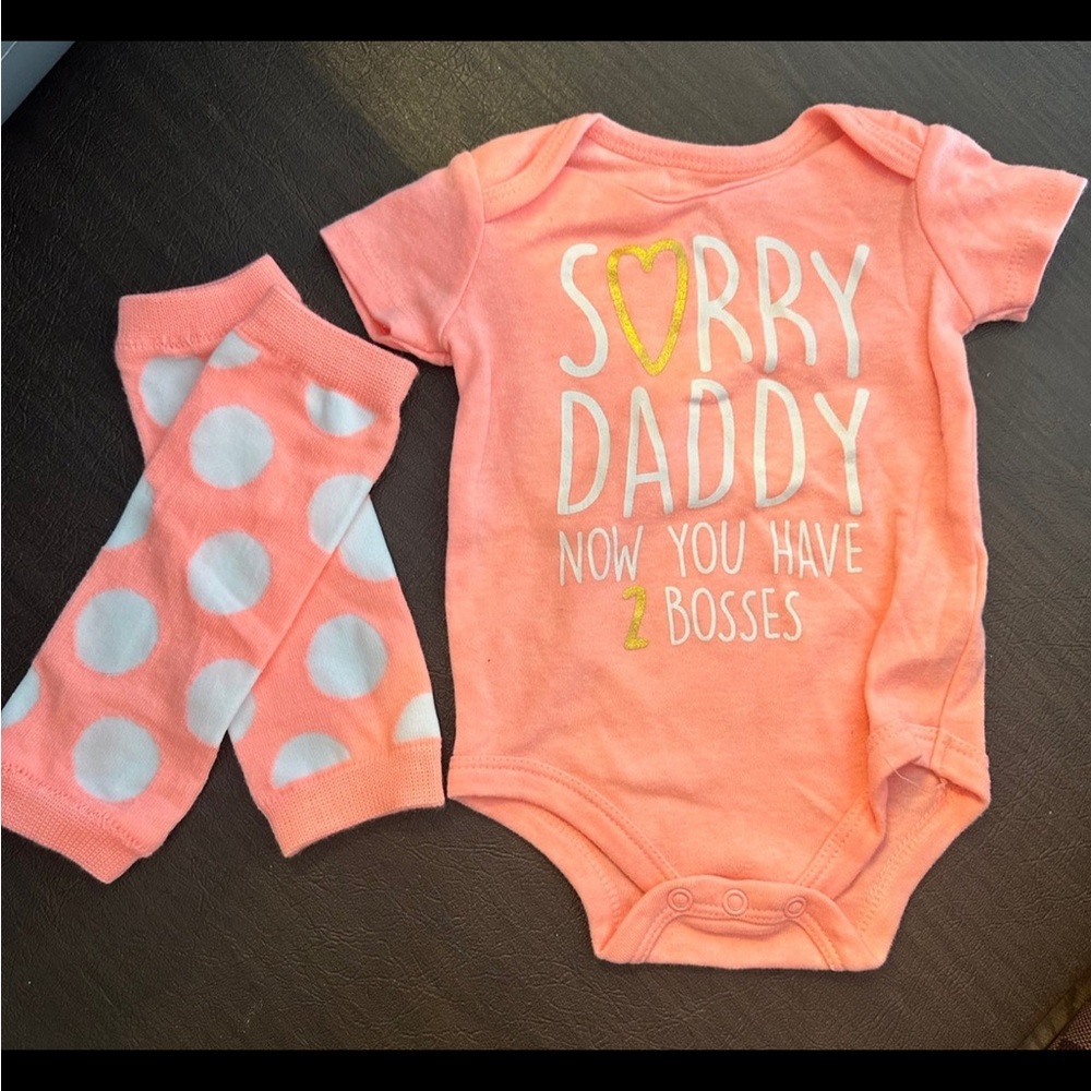 Baby Starters Sorry Daddy Now You Have 2 Bosses Outfit 3M
